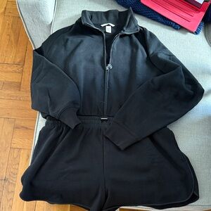 Black Zip-Up Tracksuit